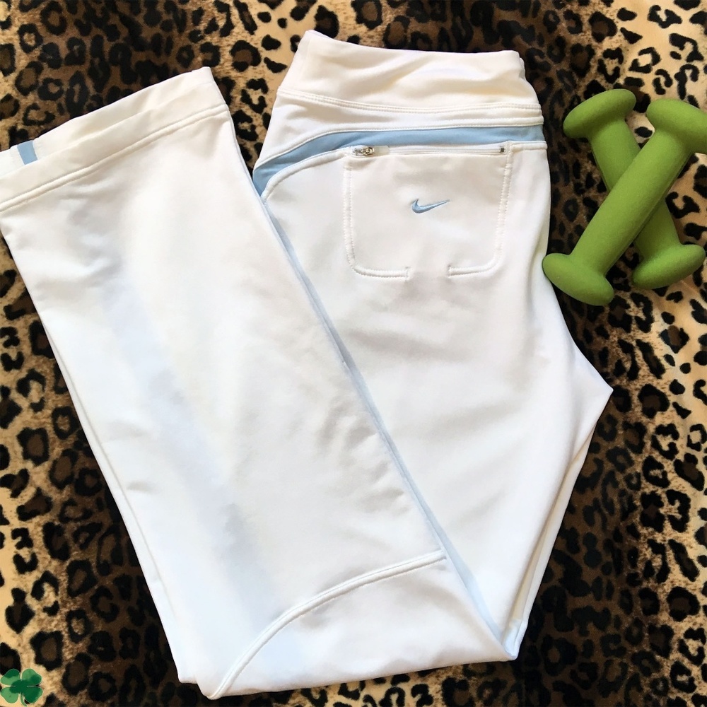 Nike Fit Dry White Athletic Pants Size L - Picture 3 of 10